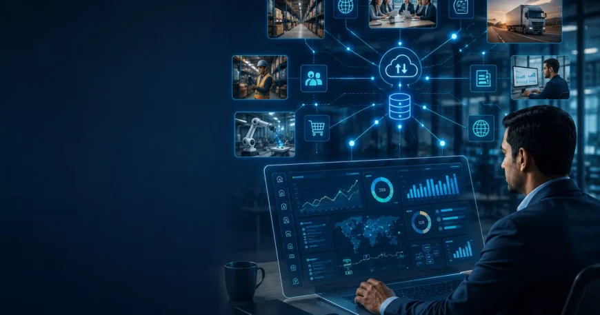 Connected business systems with centralized data and real-time operational visibility.