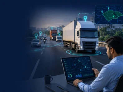 Fleet vehicle tracking dashboard with real-time GPS monitoring