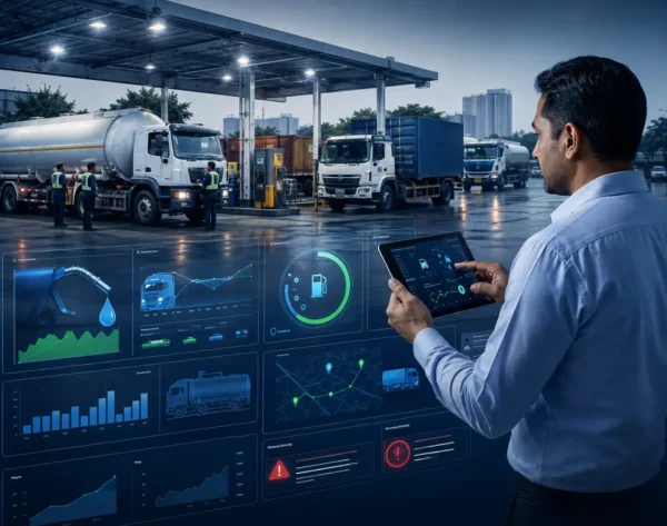 Hign Tech Fleet Monitoring at a Fuel Terminal