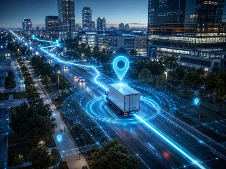 Vehicle using real-time GPS tracking with a digital route and location signals