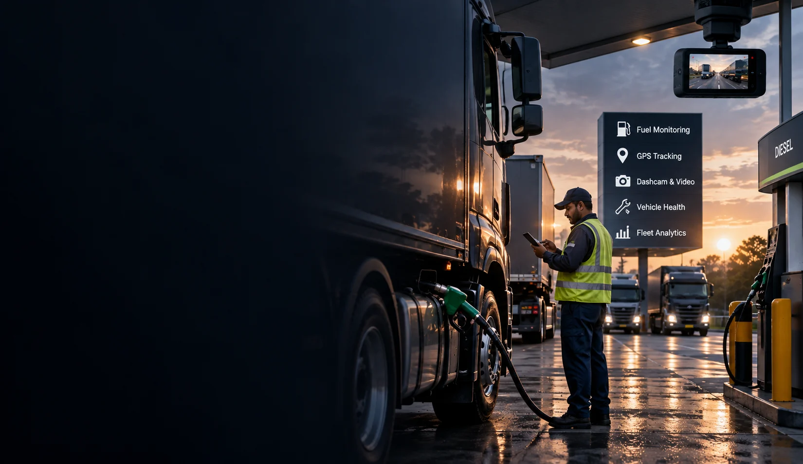 Spectameta fuel monitoring and dashcam fleet management solution with GPS tracking and vehicle analytics